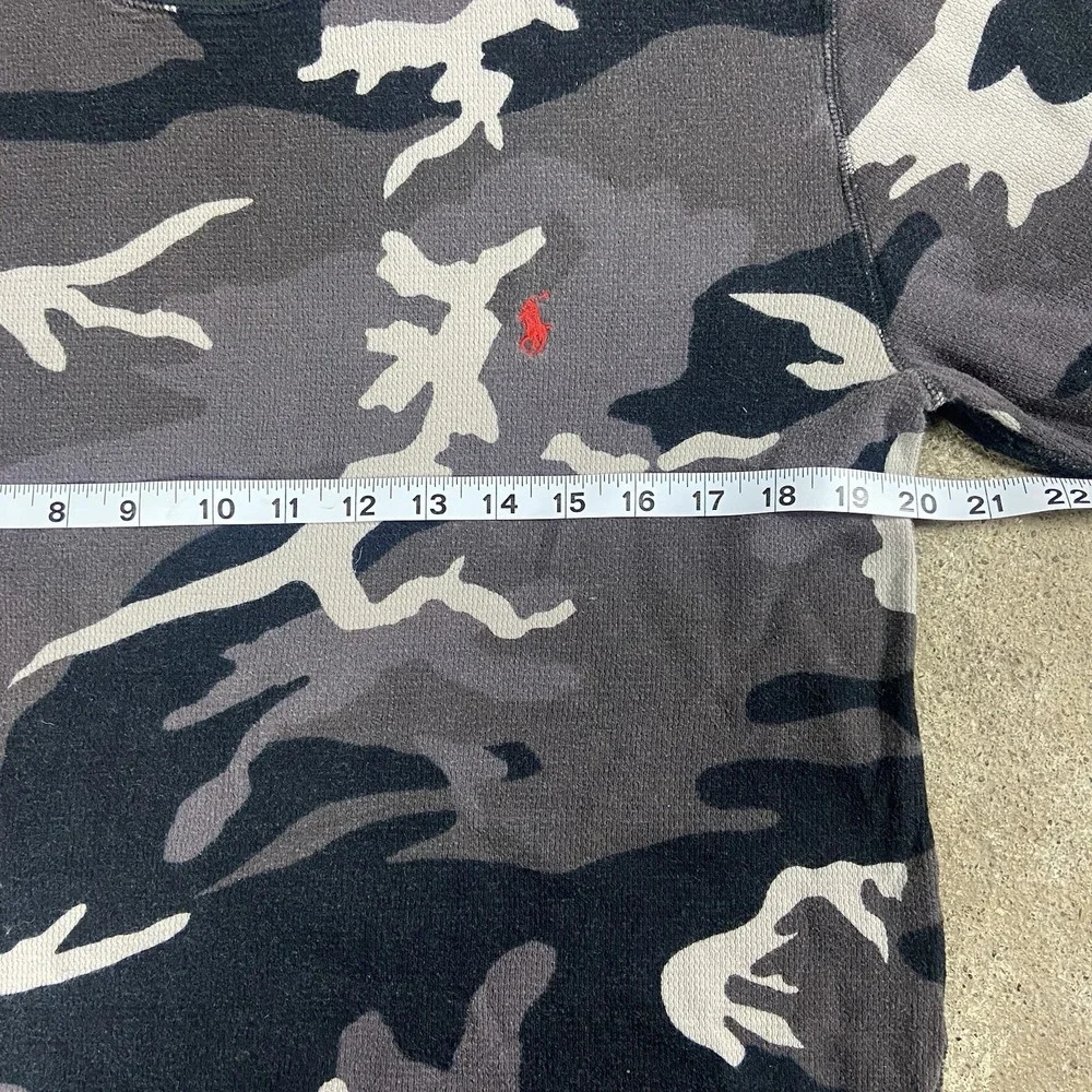 Polo Ralph Lauren Long Sleeve Size Large  Camouflage Sleepwear Top Pullover Logo